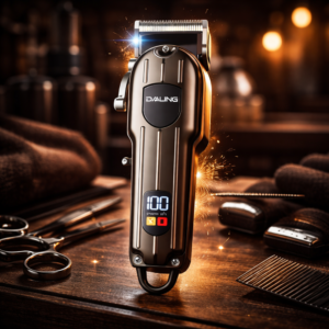 Professzionális vezeték nélküli hajnyíró digitális kijelzővel – DALING DL-1538B akkumulátoros hajvágó gép (BBV) - Image 3