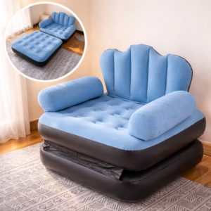 RelaxoAir 2 az 1-ben felfújható fotel és ágy – kényelmes levegős egyszemélyes kanapéágy otthonra és vendégágyként (BBM) - Image 3