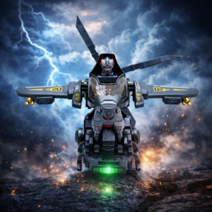 RoboChopper transformer helikopter – átalakuló robot játék LED fénnyel és hanggal (BBJ) - Image 4