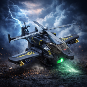 RoboChopper transformer helikopter – átalakuló robot játék LED fénnyel és hanggal (BBJ) - Image 5