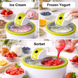 Royalty Line ICM-20101 fagylaltkészítő gép – elektromos jégkrém, sorbet és joghurt készítő házi fagylalthoz (BBV) - Image 3