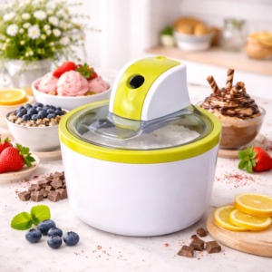 Royalty Line ICM-20101 fagylaltkészítő gép – elektromos jégkrém, sorbet és joghurt készítő házi fagylalthoz (BBV) - Image 4