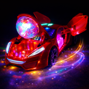 SDR 360° forgó versenyautó – LED-es világító kaszkadőr autó gyerekeknek, fénnyel és hanggal (BBJ) - Image 4