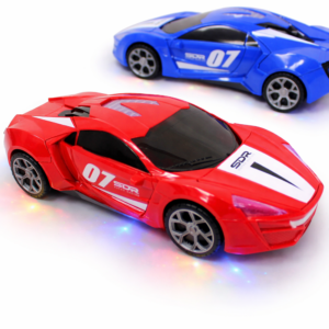 SDR 360° forgó versenyautó – LED-es világító kaszkadőr autó gyerekeknek, fénnyel és hanggal (BBJ) - Image 5