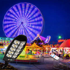 SolarNova W788B-5 napelemes LED utcai lámpa – mozgásérzékelős kültéri kerti és utcai lámpa - Image 2