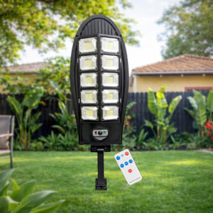 SolarNova W788B-5 napelemes LED utcai lámpa – mozgásérzékelős kültéri kerti és utcai lámpa - Image 4