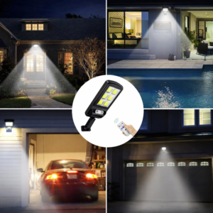 Solarix SL-180 kültéri napelemes COB fali lámpa – hidegfehér LED kerti világítás, split kivitel (FX) - Image 3