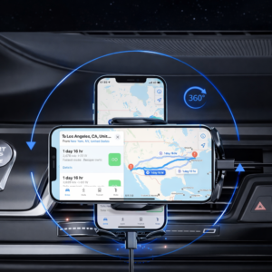 V57 autós vezeték nélküli telefontartó töltő – 15W gyors Qi töltés, infrás szenzoros tartó (BBD) - Image 3