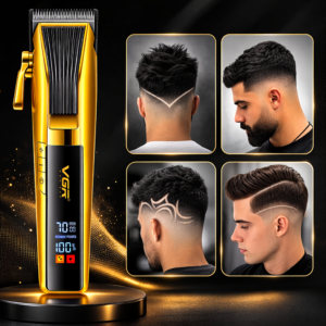 VGR V-177 professzionális akkus hajvágógép – vezeték nélküli borbély hajnyíró férfi haj- és szakállvágáshoz, precíz fodrász hajvágó (BBD) - Image 3