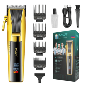 VGR V-177 professzionális akkus hajvágógép – vezeték nélküli borbély hajnyíró férfi haj- és szakállvágáshoz, precíz fodrász hajvágó (BBD) - Image 4