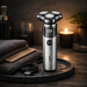 VGR V-321 háromfejes elektromos borotva – forgó körkéses borotva precíz borotválkozáshoz (BBD) - Image 3