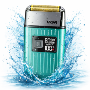 VGR V-357 professzionális haj- és szakállvágó elektromos borotva – digitális kijelzős akkus férfi borotva nedves és száraz borotválkozáshoz (BBD) - Image 1