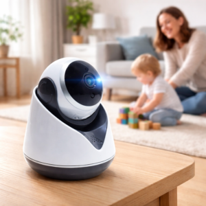 Veltrix okos babafigyelő és biztonsági kamera – WiFi-s HD vezeték nélküli mobilról vezérelhető megfigyelő kamera beltéri használatra (BBV) - Image 2