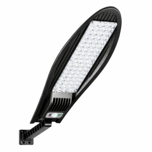 Voltaris W779A napelemes LED utcai lámpa – kültéri mozgásérzékelős, vízálló, távirányítós biztonsági reflektor (FXI) - Image 1