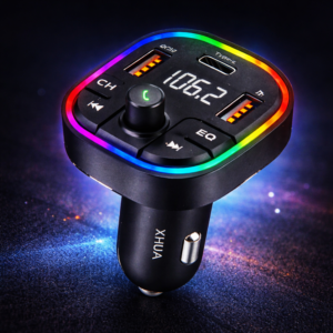 XHUA C6A autós Bluetooth FM transzmitter és MP3 lejátszó – USB gyorstöltő, kihangosító, LED kijelző (BBV) - Image 4