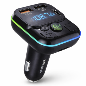 XINGHUA C32 Bluetooth FM transzmitter autóba – MP3 lejátszó, USB töltő, kihangosító, LED kijelző (BBV)