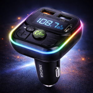 XINGHUA C32 Bluetooth FM transzmitter autóba – MP3 lejátszó, USB töltő, kihangosító, LED kijelző (BBV) - Image 4