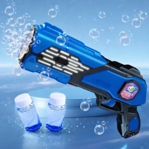 Aquablast automata buborékfújó gép gyerekeknek LED világítással és buborékfolyadékkal, kék (BBJ) - Image 4