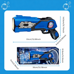 Aquablast automata buborékfújó gép gyerekeknek LED világítással és buborékfolyadékkal, kék (BBJ) - Image 5