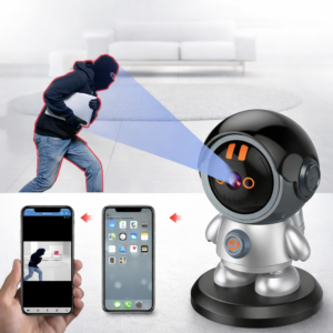 AstroCam asztronauta WiFi IP kamera 360° forgatható Full HD 1080P babafigyelő és kisállat megfigyelő éjjellátóval, kétirányú hanggal (BBD) - Image 2