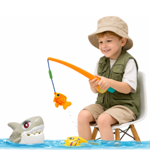 Cápa kaland mágneses horgász játék – interaktív ügyességi játék gyerekeknek (BBJ) - Image 1
