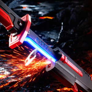 Flint Battle Blade LED katana kard – füst- és szikraeffektes világító játék kard, hanghatással (BBJ) - Image 3