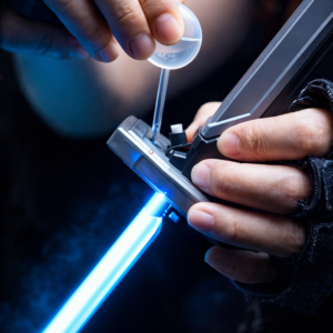 Flint Battle Blade LED katana kard – füst- és szikraeffektes világító játék kard, hanghatással (BBJ) - Image 4