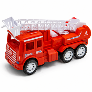 IgniTruck szirénázó és világító tűzoltó autó játék – 6 kerekű mentő jármű hang- és fényhatásokkal gyerekeknek (BBJ) - Image 6