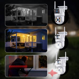 Immax NEO okos kültéri biztonsági kamera – dupla szenzoros WiFi PTZ kamera 355° forgatás, 2×2MP ONVIF támogatással (BBD) - Image 4