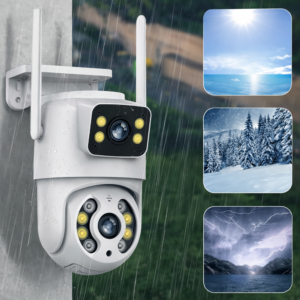 Immax NEO okos kültéri biztonsági kamera – dupla szenzoros WiFi PTZ kamera 355° forgatás, 2×2MP ONVIF támogatással (BBD) - Image 5