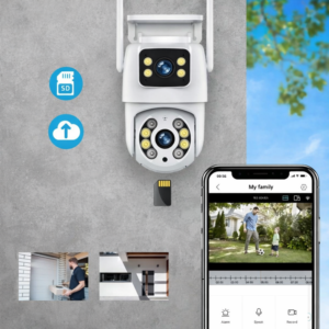 Immax NEO okos kültéri biztonsági kamera – dupla szenzoros WiFi PTZ kamera 355° forgatás, 2×2MP ONVIF támogatással (BBD) - Image 6