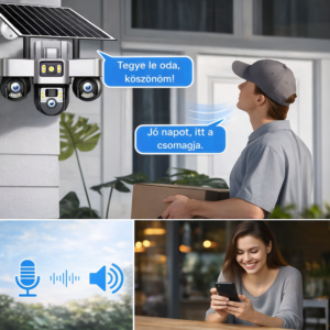 KL25-328 4G napelemes biztonsági kamera – forgatható kültéri PTZ kamera éjjellátással és telefonos megfigyeléssel V380 Pro (BBD) - Image 5