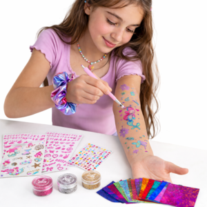 Mermaid csillámtetoválás készlet – glitter tattoo szett kreatív játékhoz (BBJ) - Image 1
