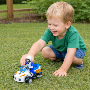 PoliceRider akkumulátoros rendőr motor játék hanggal és fénnyel rendőr figurával gyerekeknek (BBJ) - Image 2