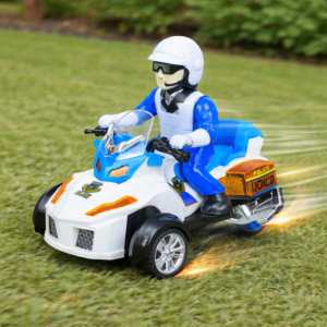 PoliceRider akkumulátoros rendőr motor játék hanggal és fénnyel rendőr figurával gyerekeknek (BBJ) - Image 3