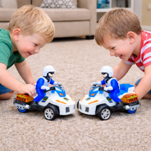 PoliceRider akkumulátoros rendőr motor játék hanggal és fénnyel rendőr figurával gyerekeknek (BBJ) - Image 4