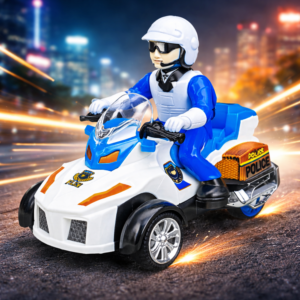 PoliceRider akkumulátoros rendőr motor játék hanggal és fénnyel rendőr figurával gyerekeknek (BBJ) - Image 5