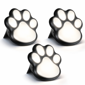 SolarPaw napelemes mancs mintás LED kerti dekor lámpa szett 3 db kültéri díszvilágítás (BBD) - Image 1