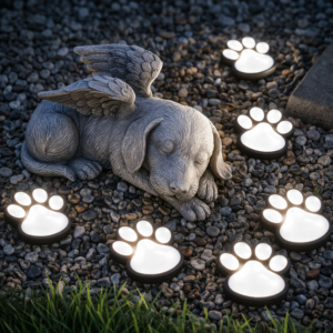 SolarPaw napelemes mancs mintás LED kerti dekor lámpa szett 3 db kültéri díszvilágítás (BBD) - Image 5