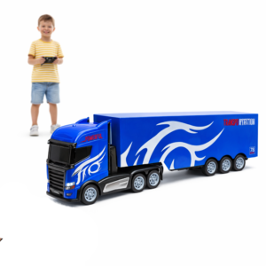 Távirányítós kék kamion pótkocsival 1:16 – amerikai stílusú RC teherautó gyerekeknek (BBJ) - Image 7