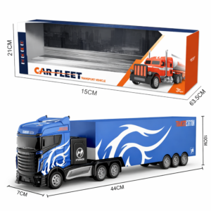 Távirányítós kék kamion pótkocsival 1:16 – amerikai stílusú RC teherautó gyerekeknek (BBJ) - Image 6