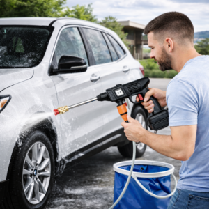 XHUA 48V akkus magasnyomású mosópisztoly – vezeték nélküli autómosó vízpisztoly akkumulátorral (BBD) - Image 2