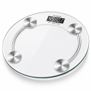 Kouvolsen KOS-17008 digitális személymérleg – LED kijelzős üveg testsúlymérő 180 kg (BBKM)