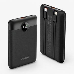 VEGER S11 powerbank 10000mAh – hordozható gyorstöltő külső akkumulátor telefonhoz (THM)