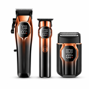 Daling DL-9308 3 az 1-ben grooming szett digitális kijelzővel – hajvágó, trimmer és borotva készlet (BBD)
