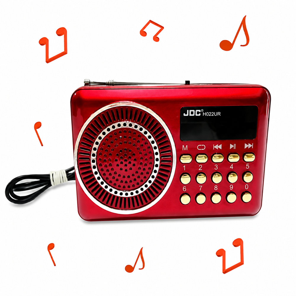 Klasszikus mini hordozható JOC FM rádió és zenelejátszó - USB+SD kártya bemenettel (BBL) 1 (2)