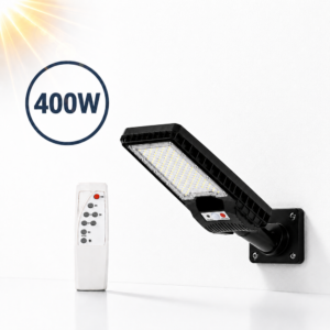 Hayami KL25-282A 400W napelemes utcai LED lámpa – távirányítós kültéri solar világítás IP65 védelemmel (BBD)