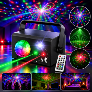 3az1-ben lézer + LED party fény – távirányítóval 10W AB-TY256 (BBD)